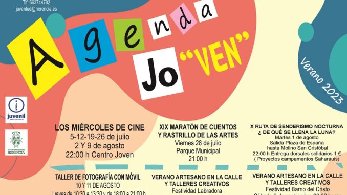 Disfruta-durante-el-verano-de-la-Agenda-Jo´ven-elaborada-para-el-disfrute-de-la-poblacion-juvenil