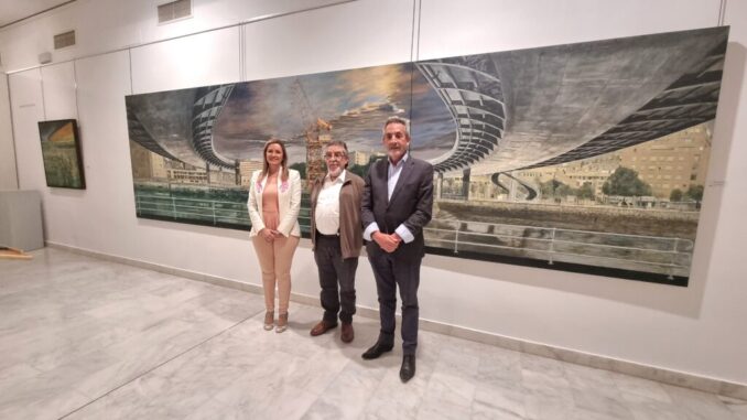 Jesus-Martin-arropa-al-maestro-del-surrealismo-Martin-Ballesteros-que-expone-en-Valdepenas