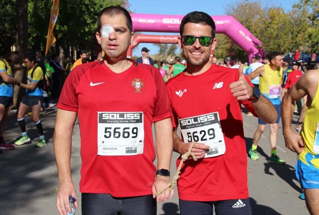 -Luis Carlos Quintela y Miguel Ángel López antes de la salida
