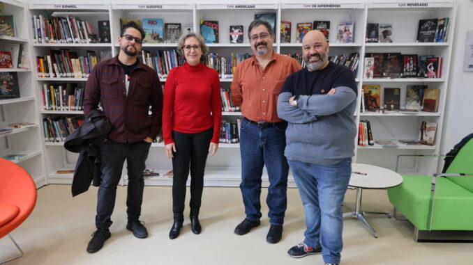 El-Ayuntamiento-de-Alcazar-de-San-Juan-inaugura-la-Comicteca-en-la-Casa-de-la-Cultura-con-la-presencia-de-los-autores-Bruno-Redondo-y-El-Torres